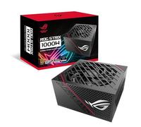 ASUS Fuente de alimentacion 1000W Gold (disipadores ROG, Ventiladores Axial-Tech, rodamientos de Bolas, tecnología 0db, 80 Plus Gold, Full Modular), Negro, ROG Strix 1000 W