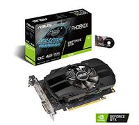 ASUS GeForce GTX 1650 Phoenix Fan Overclocked Edition HDMI DP DVI Tarjeta gráfica (PH-GTX1650-O4G)