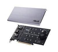 ASUS Hyper M.2 x16 Gen 4 (PCIe 4.0/3.0) - hasta Cuatro Dispositivos M.2 NVMe (2242/2260/2280/22110) hasta de 256 Gbps, Compatible con Raid PCIe 4.0 NVMe de AMD TRX40/X570 y Raid sobre CPU de Intel