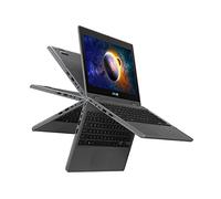 ASUS Laptop BR1100, BR1100FKA-QE1S-CB, pantalla táctil HD de 11.6 pulgadas, pantalla brillante, procesador Intel Celeron N4500, 4 GB de RAM, 64 GB de almacenamiento, MIL-STD 810H, TPM 2.0, Windows 10
