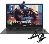 ASUS Laptop Chromebook CM1402 2024, pantalla FHD de 14 pulgadas, MediaTek Kompanio 520, 4 GB de RAM, 64 GB eMMC, gráficos MediaTek, Bluetooth, Wi-Fi, Chrome OS, con tarjeta SD de 256 GB, soporte para