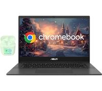 ASUS Laptop Chromebook LED FHD de 14 pulgadas, 4 GB de RAM, 320 GB de almacenamiento (eMMC de 64 GB + tarjeta SD de 256 GB), procesador Kompanio 520 de 8 CoreMediaTek, Chrome OS, Wi-Fi 6, obturador de