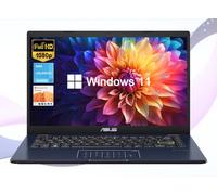 ASUS Laptop de 14 pulgadas para negocios y estudiantes, pantalla FHD de 14 pulgadas, Intel Celeron N4500, memoria de 4 GB, eMMC de 64 GB + SSD PCIe de 128 GB, NumberPad, cámara web, HDMI, Wi-Fi,