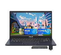 ASUS Laptop FHD de 14 pulgadas, procesador Intel Celeron N4500, 4 GB de RAM, 224 GB de almacenamiento (eMMC de 64 GB + juego de estación de acoplamiento de 160 GB), gráficos Intel UHD, almohadilla