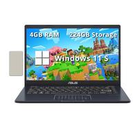 ASUS Laptop FHD de 14 pulgadas, procesador Intel Celeron N4500, 4 GB de RAM, 224 GB de almacenamiento (eMMC de 64 GB + juego de estación de acoplamiento de 160 GB), gráficos Intel Iris Xe, cámara