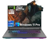 ASUS Laptop ROG Strix Gaming 2024, pantalla QHD de 16 pulgadas de 240 Hz, Intel i9-14900HX, RTX 4070, DDR5 de 32 GB, SSD de 1 TB, WiFi 6E, teclado retroiluminado, Windows 11 Pro, con licencia de por
