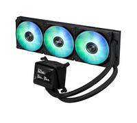 ASUS MAX Gaming LC 360 ARGB LCD Enfriador líquido de CPU todo en uno con rendimiento de refrigeración avanzado, pantalla IPS vívida de 2.4 pulgadas, ventiladores ARGB preinstalados e iluminación Aura