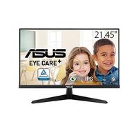 ASUS Monitor VY229HE Eye Care 22" (FHD, IPS, 75 Hz, IPS, 1ms, Adaptive-Sync, tecnología Eye Care Plus, recordatorio de descanso, filtro de luz azul, sin parpadeos, tratamiento antibacterias)