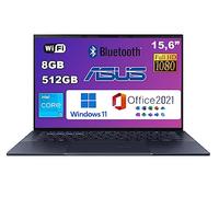 ASUS Notebook Expert Book Intel I3-1215U, 8 GB RAM, 512 GB SSD NVME, 15,6 FULLHD, WIN 11 PRO Office 2021 listo para usar
