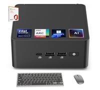 ASUS NUC 15 Pro AI Mini computadora, Intel Series 2 Ultra 5 225H (14C/14T, hasta 4.9GHz), 16GB DDR5 RAM, 1TB PCIe SSD, Win 11 Pro, Intel Arc 130T, Thunderbolt 4, WiFi 7, Wireless KB & MSE, Office 2019