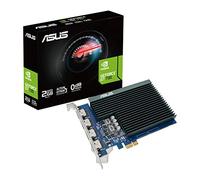 ASUS NVIDIA GeForce GT 730 - Tarjeta gráfica (PCIe 2.0, Memoria GDDR5 de 2 GB, 4 Puertos HDMI, diseño de una Sola Ranura, refrigeración pasiva) (GT730-4H-SL-2GD5)