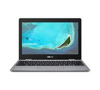 ASUS Ordenador portátil Chromebook C223 de 11,6 pulgadas, HD 1366 x 768, procesador Intel Dual-Core Celeron N3350 (hasta 2,4 GHz), 4 GB de RAM, 32 GB de memoria eMMC, Chrome OS, C223NA-DH02, color gris