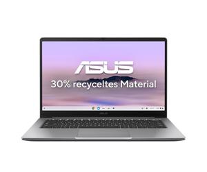 ASUS Ordenador portátil Chromebook CX14 CX1405CTA | 14" FHD 16:9 IPS pantalla | Intel Core 3-N355 | 8 GB RAM | 128 GB eMMC | Intel UHD | ChromeOS | QWERTZ | Misty Grey