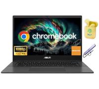 ASUS Ordenador portátil Chromebook delgado y ligero FHD de 14 pulgadas para negocios estudiantiles, sistema operativo cromado, MediaTek Kompanio 520 de 8 núcleos, auriculares NLY, gris (MediaTek