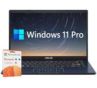ASUS Ordenador portátil, computadora portátil FHD LED de 14 pulgadas para negocios y estudiantes, Windows 11 Pro, 4 GB de RAM, 1 TB de almacenamiento (64 GB eMMC + 1 TB SSD), procesador Intel Pentium