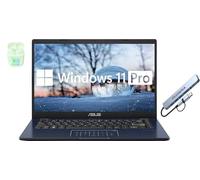 ASUS Ordenador portátil FHD de 14 pulgadas, Intel Pentium de 4 núcleos, Windows 11 Pro con Microsoft Office Lifetime Suite, 4 GB de RAM 1.2 TB de almacenamiento (SSD de 1 TB + estación de acoplamiento