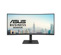 ASUS - Pantalla de acoplamiento USB-C curvada de 34" (VA34VCPSR) - WQHD (3440 x 1440), curvatura 1500R, sin marco, USB-C PD 96W, RJ45, concentrador USB, cuidado de los ojos, ergonómico, montaje en