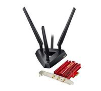 ASUS PCE-AC68 - Tarjeta de Red (WiFi PCI-E, Doble Banda, 3T3R, Base Externa con Antenas), Negro