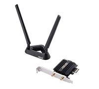 ASUS PCE-AX58BT - Tarjeta de Red Wi-Fi 6 AX3000 PCIe 160Mhz con Bluetooth 5.0 (OFDMA, MU-MIMO, Seguridad WPA3, adaptador perfil bajo, base extensible de antenas)