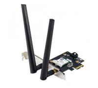 ASUS PCE-AXE5400, Adaptador WiFi 6E PCI-E con 2 Antenas externas, soporta la Banda de 6GHz, 160MHz, Bluetooth 5.2, Seguridad de Red WPA3, OFDMA y MU-MIMO, PCE Wi-Fi 802.11axe