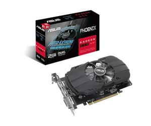 ASUS Phoenix Radeon RX 550 - Tarjeta Gráfica (2GB GDDR5, PCIe 3.0, 2GB GDDR5, HDMI, DisplayPort, DVI-D, Doble rodamiento de Bolas, Auto-Extreme, diseño Compacto)