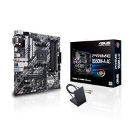 ASUS Prime B550M-A AC AMD AM4 (3ª generación Ryzen Micro ATX Motherboard (PCIe 4.0, WiFi, memoria ECC, 1 Gb LAN, HDMI 2.1/D-Sub, 4K @60HZ, encabezado RGB Gen 2 direccionable y Aura Sync)