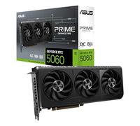 ASUS Prime GeForce RTX 5060 8GB GDDR7 OC Edition Tarjeta gráfica para | PCIe 5.0, HDMI/DP 2.1, 2.5 ranuras, ventiladores Axial-Tech, BIOS dual