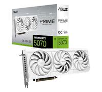 ASUS Prime GeForce RTX 5070 12 GB GDDR7 White OC Edition - Tarjeta gráfica Compatible con SFF (PCIe 5.0, 12 GB GDDR7, HDMI/DP 2.1, 2,5 Ranuras, Ventiladores Axial-Tech, BIOS Dual)