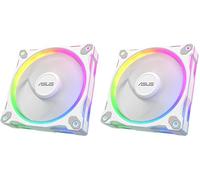 ASUS Prime MR120 ARGB Reverse Single Pack White Edition, Ventilador PWM de 120 mm, 20 LED ARGB, velocidad del ventilador de 1600 RPM, flujo de aire de 58 CFM, marco de 28 mm de grosor, Aura Sync