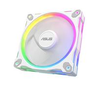 ASUS Prime MR120 ARGB Reverse Single Pack White Edition, Ventilador PWM de 120 mm, 20 LED ARGB, Velocidad del Ventilador de 1600 RPM, Flujo de Aire de 58 CFM, Marco de 28 mm de Grosor, Aura Sync