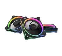 ASUS Prime MR120 ARGB Reverse - Ventiladores PWM ARGB 3-Pack - Negro