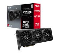 ASUS Prime Radeon™ RX 9070 OC Edition Tarjeta gráfica (PCIe 5.0, HDMI/DP 2.1, diseño de 2.5 Ranuras, Ventiladores axial-Tech, rodamientos de Ventilador de Doble Bola, BIOS Doble, protección GPU)