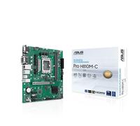 ASUS PRO H810M-C-CSM - Placa base Intel, 6 + 1 + 1 + 1 fases de alimentación, ranura DDR5, PCIe 5.0, apta para PC AI-Advanced, 2 ranuras M.2, DisplayPort, VGA, HDMI, USB-A y USB-C 10 Gbps, color negro