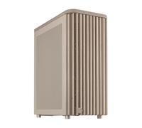 ASUS ProArt PA401 Wood Edition - Chasis ATX con Panel de Malla, Compatible con GPU de 314mm, Compatible con radiadores de 240 mm, Dos Ventiladores de 160mm, Soporte de PSU extraíble - Beige