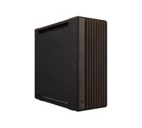 ASUS ProArt PA602 Wood Edition Modern Black - Chasis E-ATX con Panel de Metal, Compatible con GPU de hasta 440 mm, y radiadores de 420 mm, Ventiladores de 140 mm y de 200 mm preinstalados
