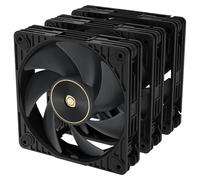 ASUS ProArt PF120 Triple Pack - Ventiladores PMW de 120mm, Alto Rendimiento, Marco de 28 mm, aspas LCP, Funcionamiento silencioso, ingeniería de precisión, Conectores en Cadena, Color Negro