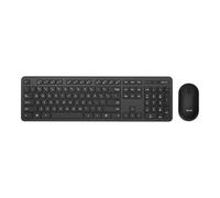 ASUS QWERTZ CW100 - Juego de Teclado y ratón inalámbricos, Color Negro