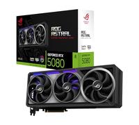 ASUS ROG Astral GeForce RTX 5080 Tarjeta gráfica Gaming (PCIe 5.0, 16GB GDDR7, HDMI/DP 2.1, 3.8 Ranuras, 4 Ventiladores, Axial-Tech, cámara de Vapor, Almohadilla térmica de Cambio de Fase)