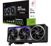 ASUS ROG Astral GeForce RTX 5090 32GB OC Edition GDDR7 Quad-Fan - Tarjeta gráfica para videojuegos (Nvidia Blackwell FP4 y DLSS 4, adaptador GC-HPWR para placas base estándar y BTF, ROG-ASTRAL-RTX5090