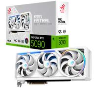 ASUS ROG Astral GeForce RTX 5090 White OC Edition, Tarjeta gráfica Gaming, PCIe 5.0, 32GB GDDR7, HDMI/DP 2.1, 3.8 Ranuras, 4 Ventiladores Axial-Tech, Almohadilla térmica de Cambio de Fase