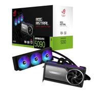 ASUS ROG Astral LC GeForce RTX 5090 Tarjeta gráfica Gaming (PCIe 5.0, 32 GB GDDR7, HDMI/DP 2.1, Placa de refrigeración, radiador de 360 mm, Ventiladores magnéticos conectables en Cadena)