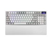 ASUS ROG Azoth 96 HE - Teclado inalámbrico para juegos con efecto Hall, 96% de tamaño completo, trimodo, interruptor magnético intercambiable en caliente, disparo rápido, toque de velocidad, sondeo de