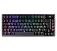 ASUS ROG Azoth - Teclado inalámbrico 75% para Juegos, Pantalla OLED, Montaje en Junta, amortiguación de Tres Capas, interruptores Rojos ROG NX Intercambiables en Caliente y estabilizadores de Teclado