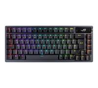 ASUS ROG Azoth Teclado mecánico inalámbrico para Juegos (Factor de Forma 75%, interruptores ROG NX, Teclas PBT Doubleshot, Pantalla OLED, Bluetooth, 2,4 GHz RF inalámbrico, USB, disposición QWERTZ)