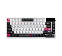 ASUS ROG Azoth X Teclado Gaming Personalizable de 75%, ROG NX Snow V2, Teclas PBT semitranslúcidas y sublimadas, amortiguación de Cinco Capas, Placa FR4, Pantalla OLED, RGB, QWERTY US, Blanco