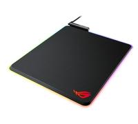 ASUS ROG Balteus - Alfombrilla de ratón Gaming (15 Zonas de iluminación Aura Sync, Superficie Dura en orientación Vertical, Conector USB y Base de Goma Antideslizante) Negro