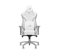 ASUS ROG Carro X Core Silla para Juegos (reposacabezas Ajustable, reposabrazos 4D, Espuma de Memoria de Forma, Cuero PU, Gato de Gas Clase 4) Blanco