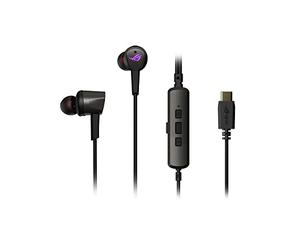 ASUS ROG Cetra II - Auriculares intraurales para Juegos, micrófono, ANC, USB-C, iluminación RGB Aura Sync, Funda de Viaje incluida, Puntas de Silicona, compatibles con Laptop, Interruptor, teléfono
