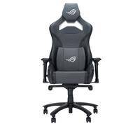 ASUS ROG Chariot X Core (Wide), Silla Gaming, Estilo Coche de Carreras, reposacabezas Ajustable de Espuma, Lumbar de Espuma viscoelástica, apoyabrazos 4D, Elevador de Gas de Clase 4, Cuero PU, Gris
