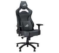 ASUS ROG Chariot X Core (Wide), Silla Gaming, Estilo Coche de Carreras, reposacabezas Ajustable de Espuma, Lumbar de Espuma viscoelástica, apoyabrazos 4D, Elevador de Gas de Clase 4, Cuero PU, Gris
